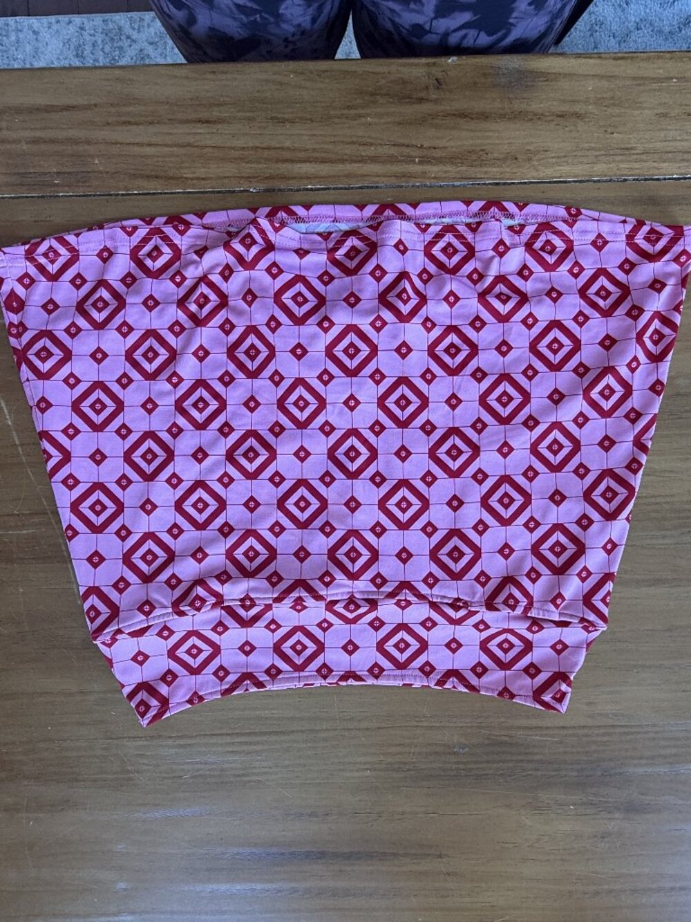 Golftini Pink Geometric Pull-On Golf Skort Size S